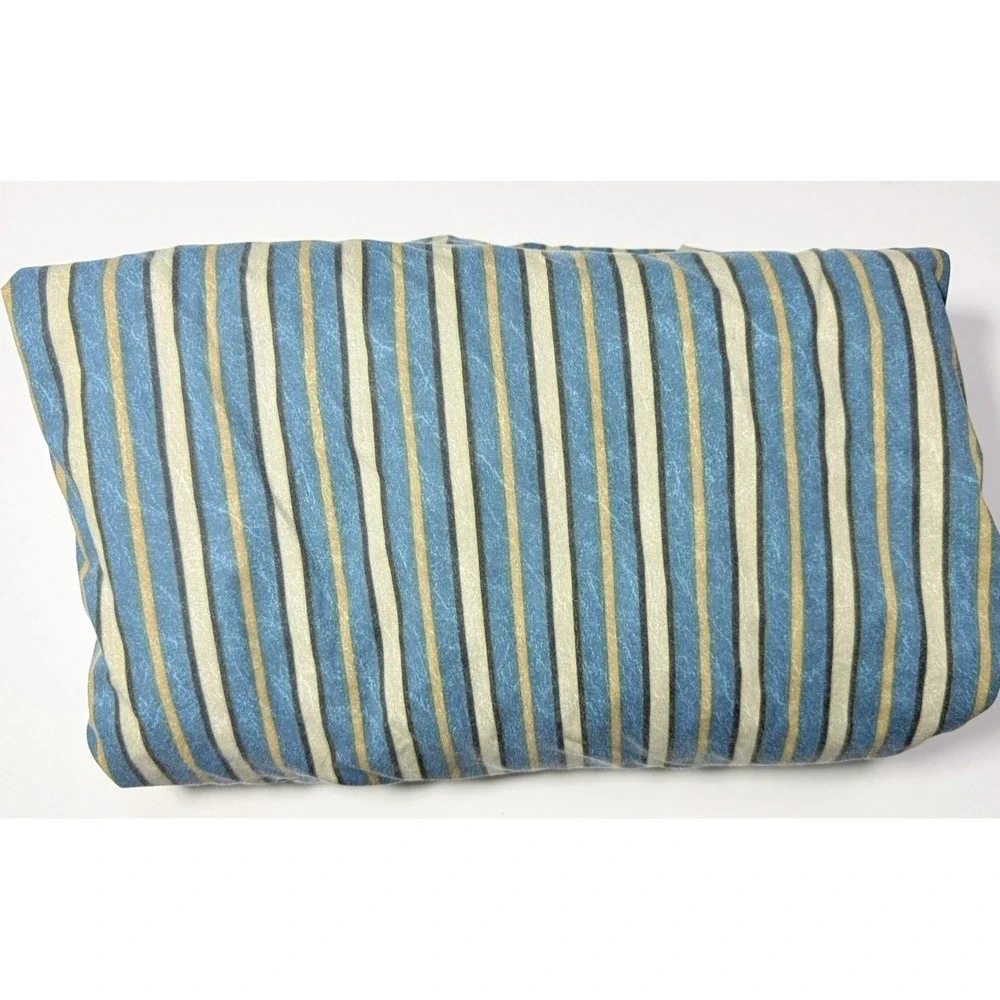 JCPenney Sheet Set Southwestern KING Vtg Teal Marble Stripes Geometric Tribal
